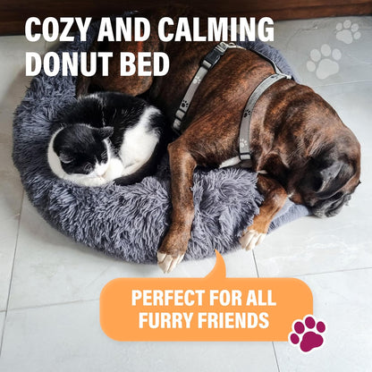 Active Pets Medium Pink Dog Bed for up to 45 lbs, Calming Orthopedic Pet Bedding for Anxiety Relief, Joint Support & Comfort, Washable Dog Furniture